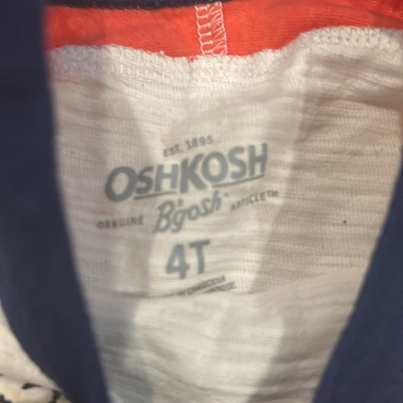 OshKosh B’Gosh Babseball T-Shirt Dino Theme & Old Navy Slim Fit Dark Denim In 4T - Picture 4 of 9